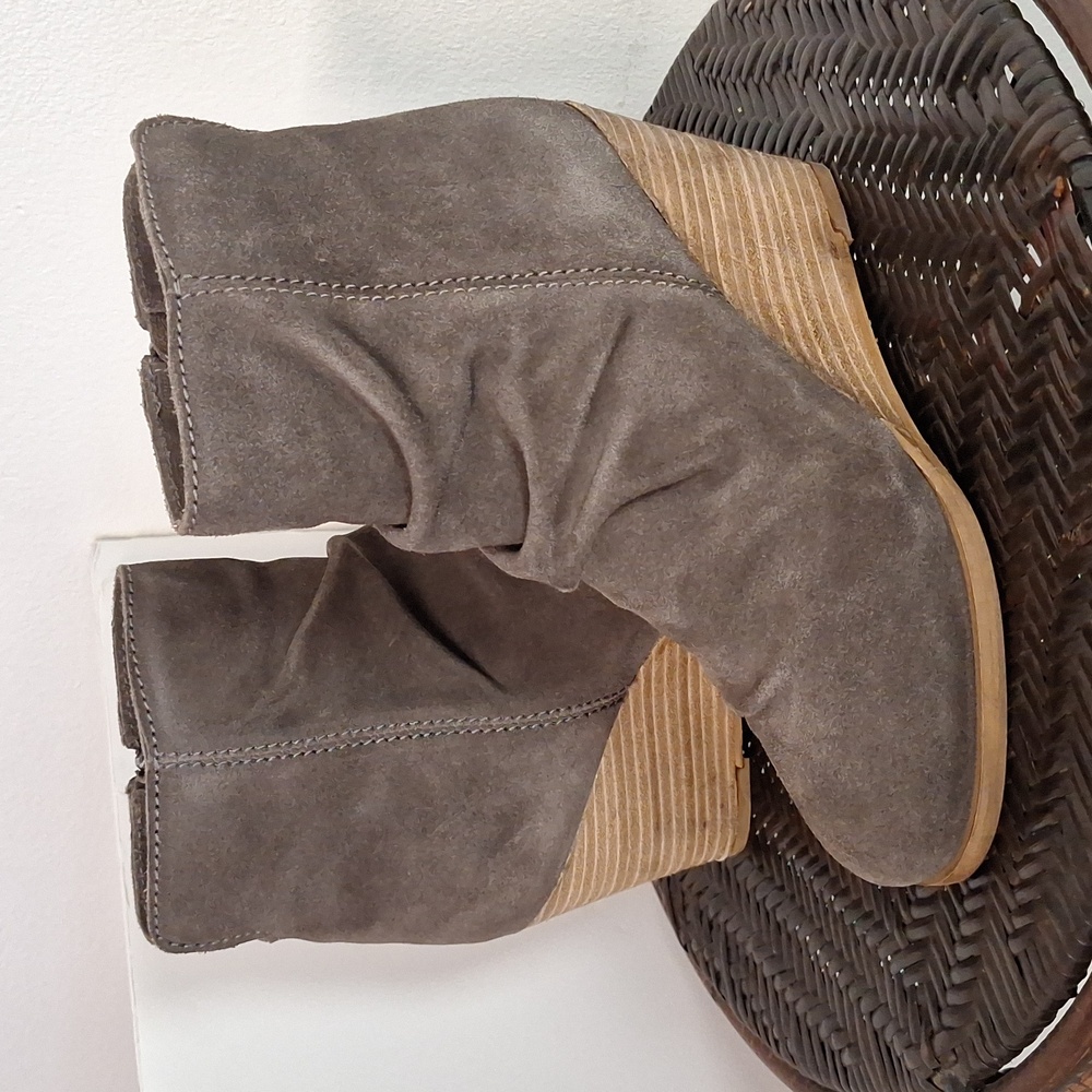 Diba Western Chelsea Bootie Ankle Women’s Sz 6 M Southwest Cowgirl Suede Leather